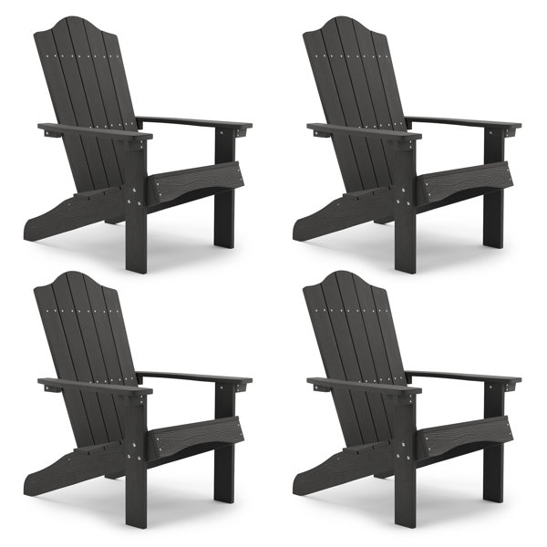 HIPS Plastic Modern Plastic Adirondack Chairs With Cup Holder 